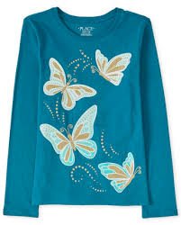 Butterfly Glitter Vintage Tee