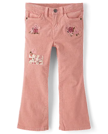 Colorful Corduroy Kids Flare Pants