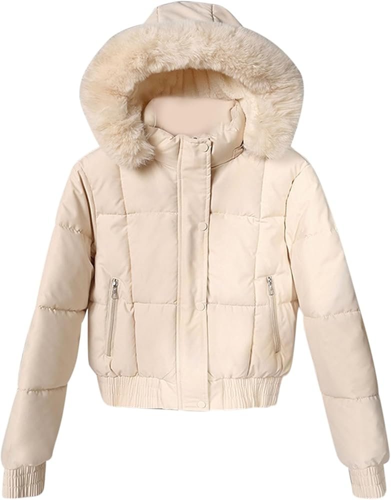 Faux Fur Hooded Puffer Jacket