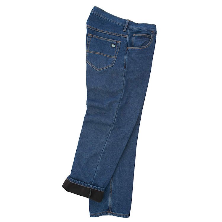 Fleece-Lined Denim Jeans