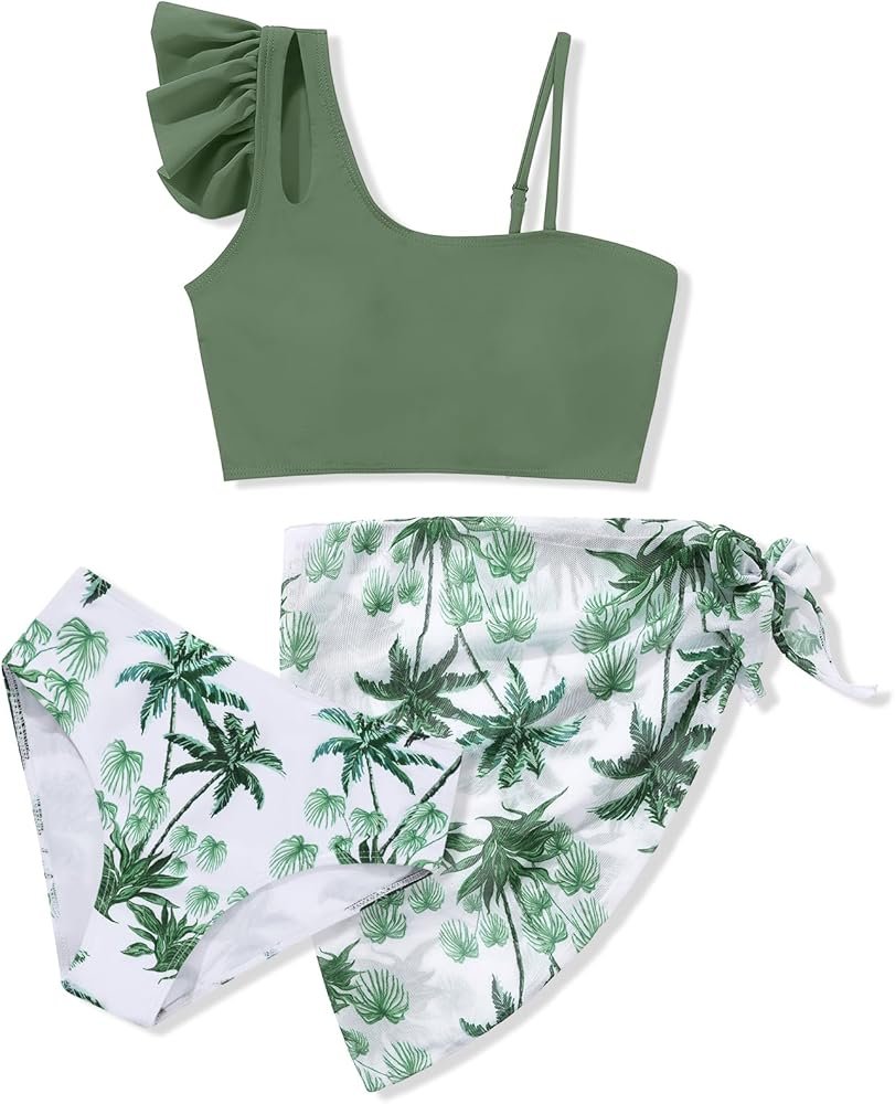 Floral Ruffle Junior Bikini Set