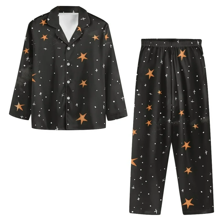 Galaxy Stars Long Sleeve Sleep Set