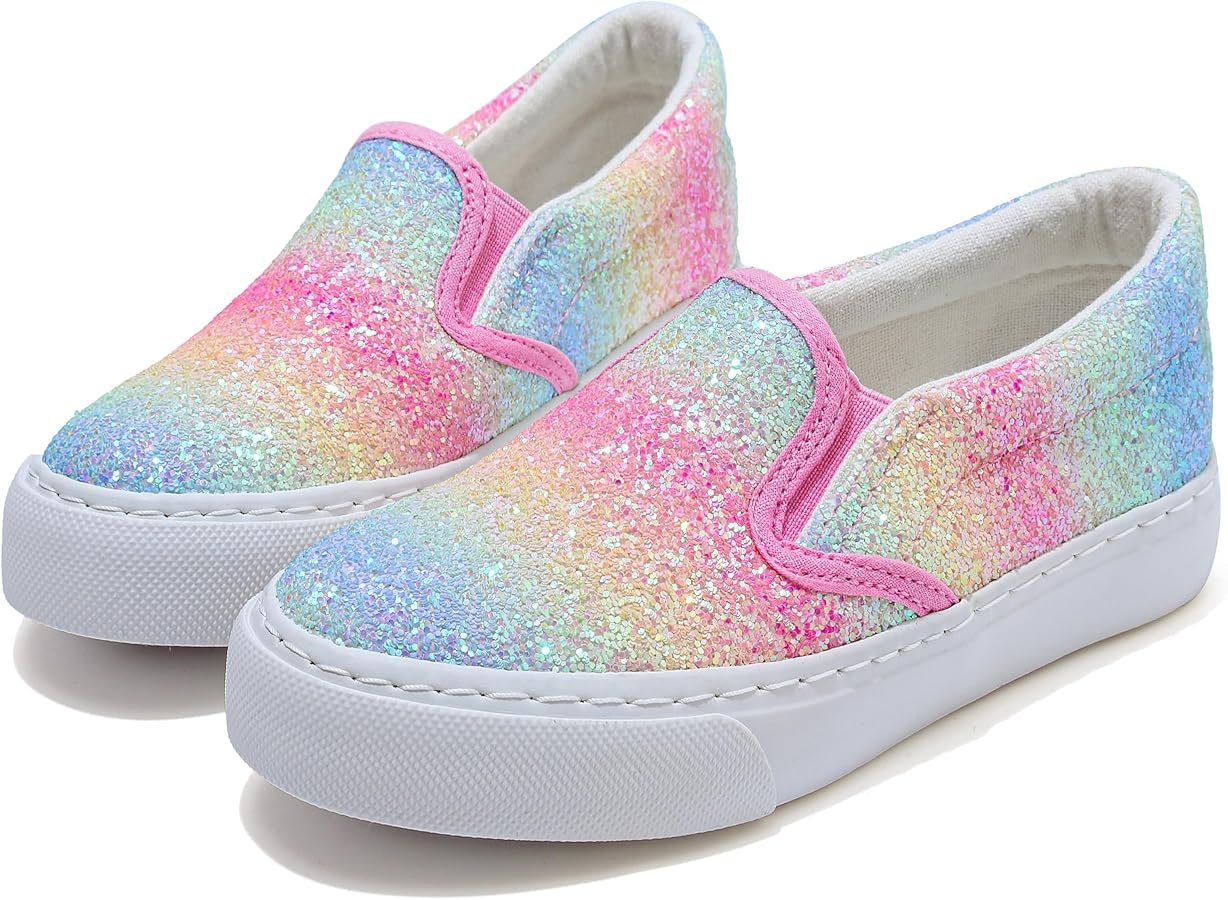 Glitter Slip-On Canvas Shoes