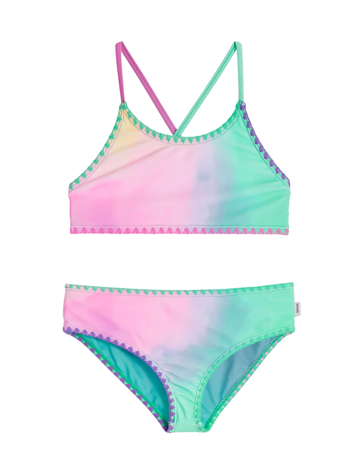 Rainbow Ombre Bandeau Bikini