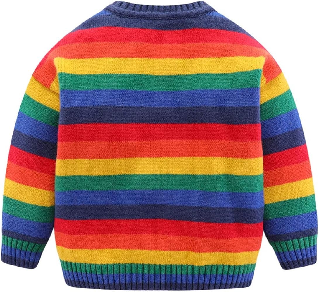Rainbow Striped Pullover