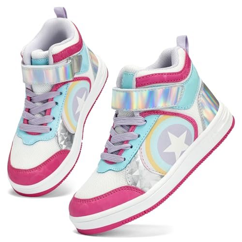 Rainbow Unicorn High-Top Sneakers
