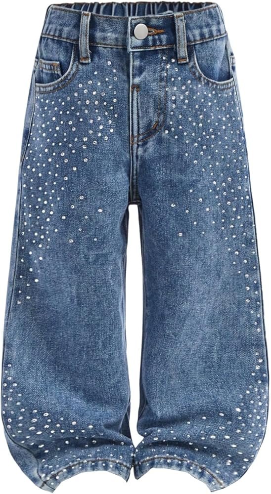 Sparkle Rainbow Wide Leg Toddler Jeans
