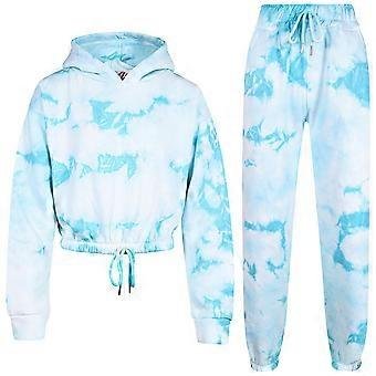 Tie-Dye Cropped Hoodie Set
