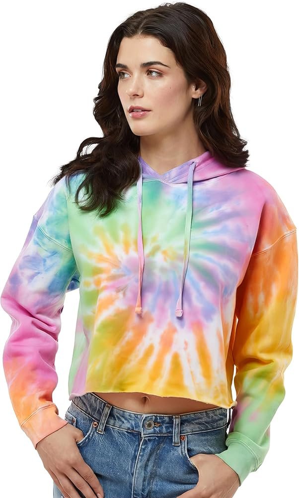 Tie-Dye Cropped Hoodies