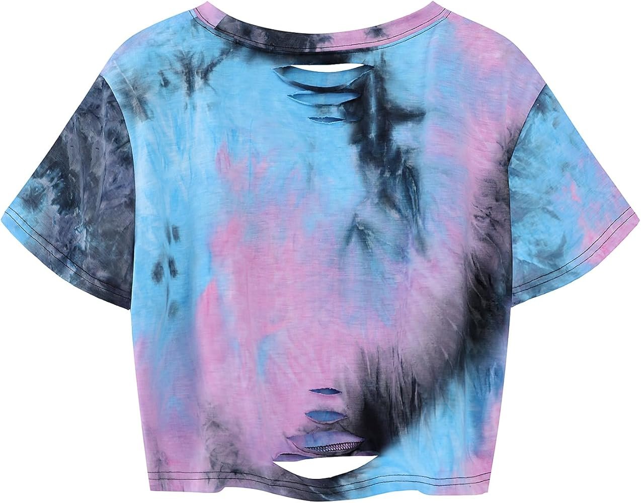 Tie-Dye Graphic Crop Tee