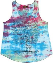 Tie-Dye Graphic Tank Top