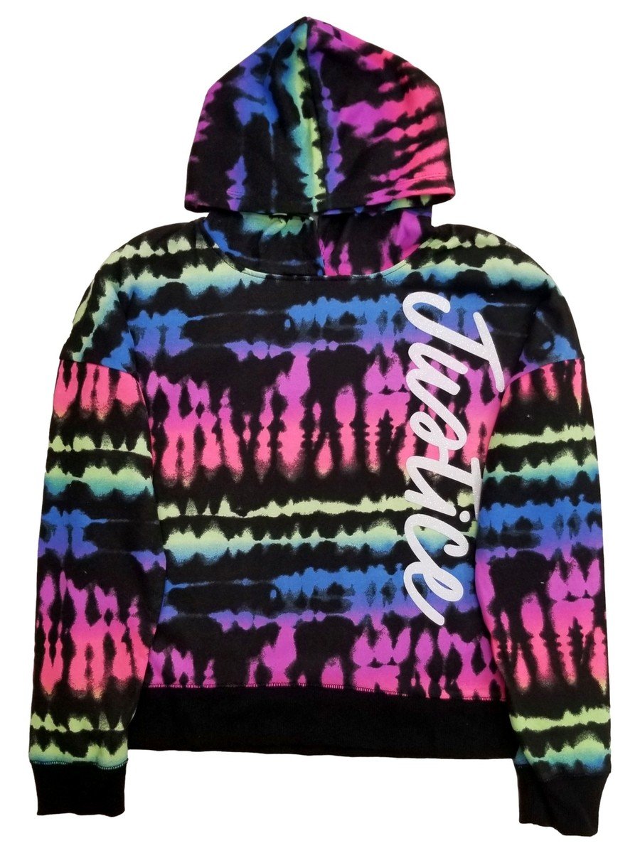 Tie-Dye Zip-Up Justice Hoodie