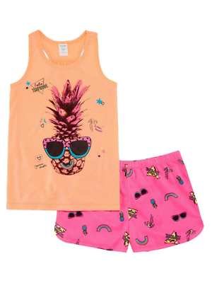 Tropical Flamingo Sleep Shorts Set