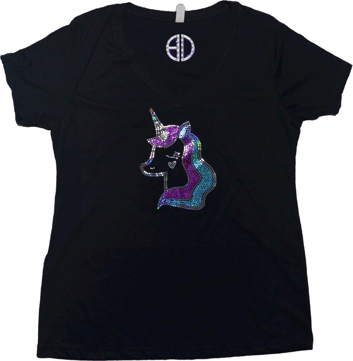 Unicorn Glitter Crop Top