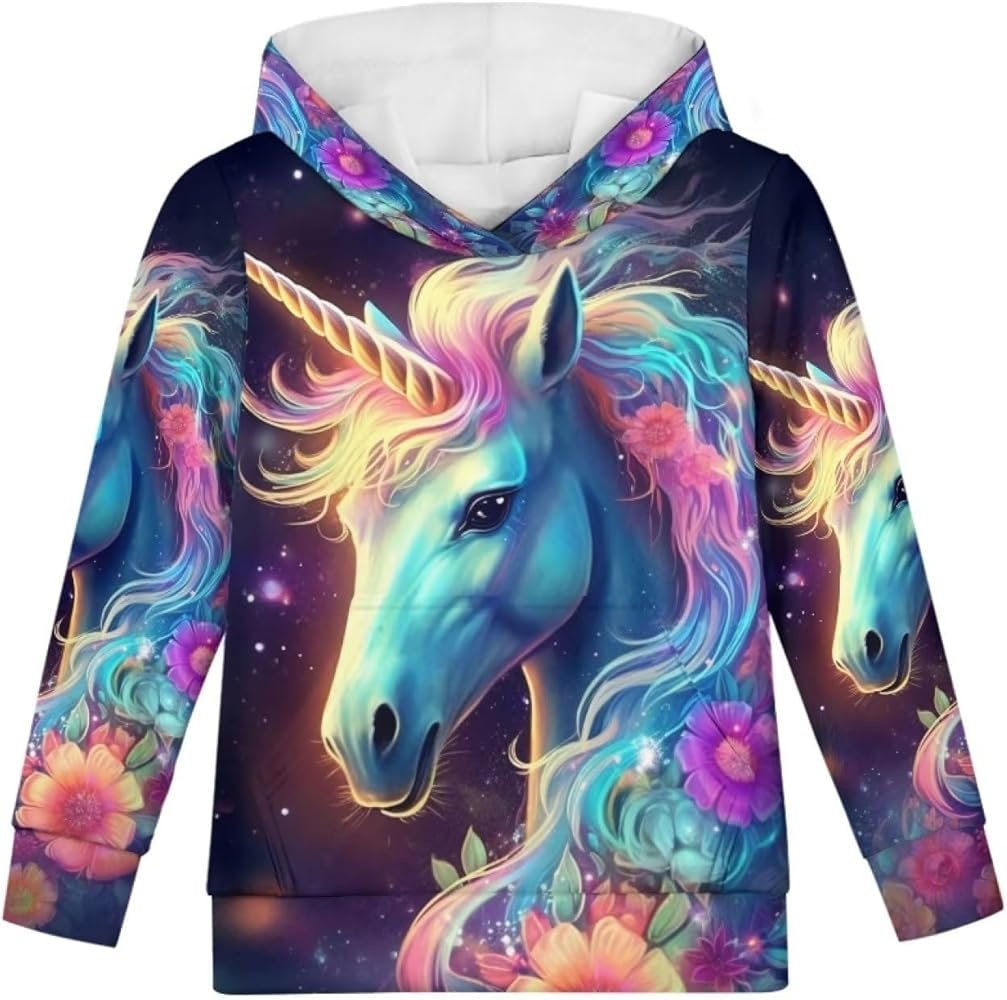 Unicorn Graphic Hoodie Sweater