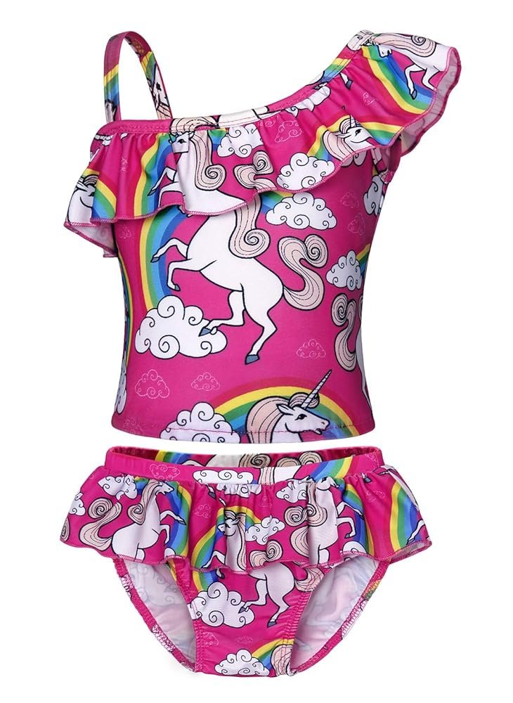 Unicorn Print Tankini Set